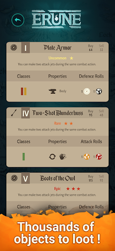 Erune;;Ushbu ilovadan foydalanish uchun Erune stol o'yini qutisi kerak